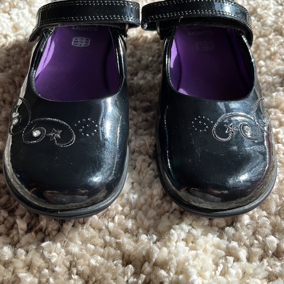 Clarks Mary Jane patent black shoes US size 1 ( 12.5 UK Size) - Picture 6 of 6